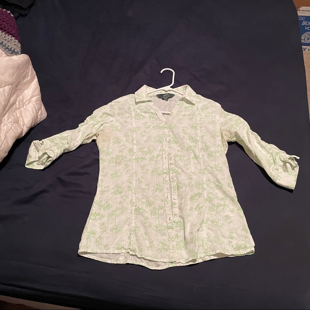 3/4 sleeve button down